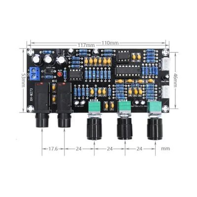 XH-M273 PT2399 Digital Preamplifier Board 12-24V DC con frequenza stereo per il controllo del microfono Karaoke