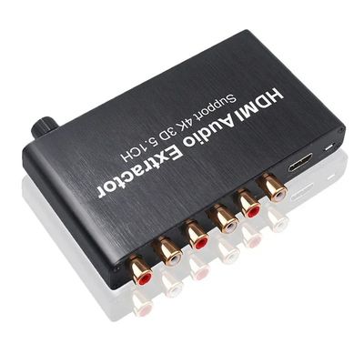 HDMI a 3.5mm RCA Converter audio analogo Estrattor Decoder Amplificatore per PS4 DVD 5.1 Channel Sound Splitter Private Mold
