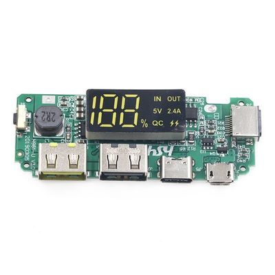 Dual USB 5V 2.4A Micro/Type-C LED USB Mobile Power Bank 18650 Modulo di ricarica Protezione del circuito della scheda di caricabatterie al litio