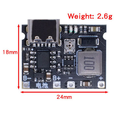3.7V a 9V 5V 2A DC-DC Step Up Boost Module 18650 Lithium Battery Charging Discharging Board Tipo C DC TP4056