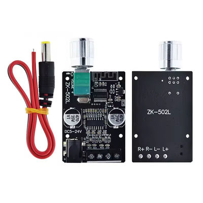 ZK-502L Mini per Bluetooth 5.0 DC 5-24V 50Wx2 Stereo Amplificatore di potenza Wireless Audio Digital Board per Bluetooth Amplificatore Spe