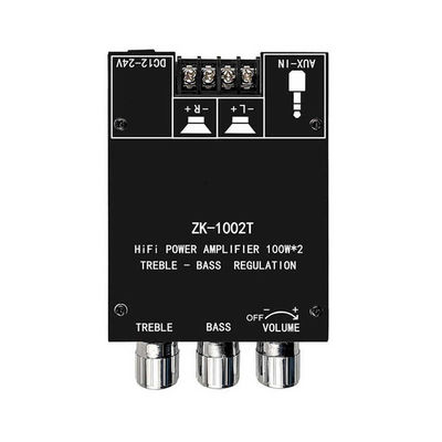ZK-1002T HIFI 2.0 Channel 5.0BT 100Wx2 Amplifier Board Modulo altoparlante stereo subwoofer con comunicazione AUX