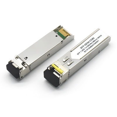GPON PON 10G DWDM SFP 80KM Modulo 10G Data Rate 1310nm Lunghezza d'onda per FTTH 5G Network 80km Distanza SM Trasmettitori ottici