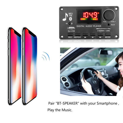Amplificatore 80W Wireless Car Music Mp3 Decoder Player Modulo a mani libere DC 5V-26V FM Radio Audio Modulo
