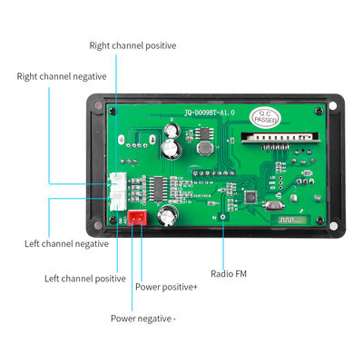 Amplificatore 80W Wireless Car Music Mp3 Decoder Player Modulo a mani libere DC 5V-26V FM Radio Audio Modulo
