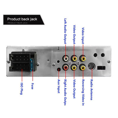 Autoradio portatile per auto da 4,1 pollici con doppio USB, touchscreen HD, per lettore MP5 Bluetooth, luci colorate, autoradio per auto CD per DVD VCD