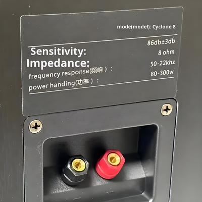 Abito:Cyclone n. 8 Altoparlante ad amplificatore casalingo a tre vie dipinto Set con amplificatore SR8800 e subwoofer da 10 pollici