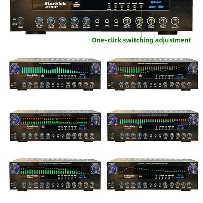 AV-9388BT/AV-999BT 2200W/1200W Amplificatore wireless BT professionale a 7 canali, home theater ad alta fedeltà 7.1 sistema altoparlanti metallo