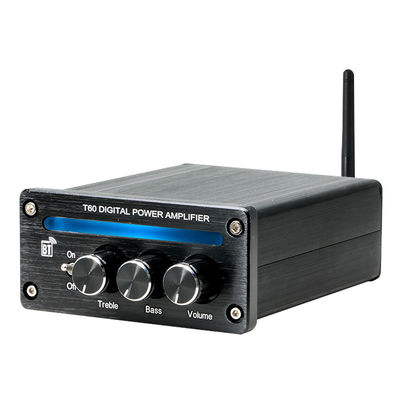 Amplificatore lineare ad alta potenza 2.0 canali 2*100W BT 5.0 con luce RGB, alti e bassi regolabili, nuovo mini stereo digitale HiFi per la casa