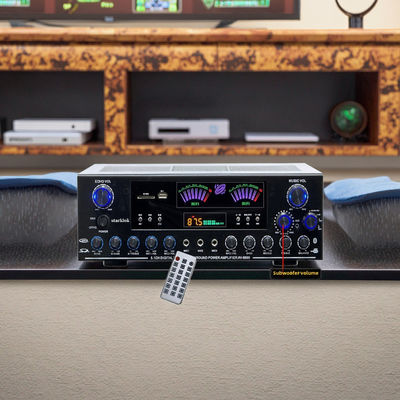 Ricevitore audio domestico AV-9898 Cannon Amplificatore domestico 5.1 CH 500W*2+200W Surround+300W Subwoofer Metallo resistente Passivo indipendente