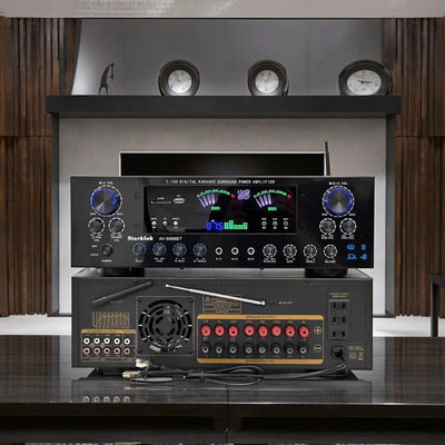 AV-8888BT Professional 7.1 Channel 2000W Ultra-High Power Home Theater Amplifier BT Wireless Home KTV Surround Sound System