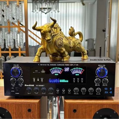 AV-8888BT Professional 7.1 Channel 2000W Ultra-High Power Home Theater Amplifier BT Wireless Home KTV Surround Sound System