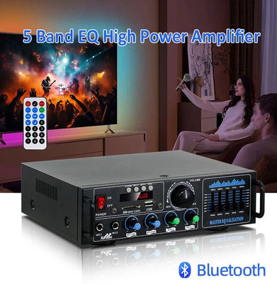 160W Dual Channel HiFi Stereo Audio Home Digital Amplifier Modulo di amplificatore per tubi professionali Microfono Input Remote Amplifier
