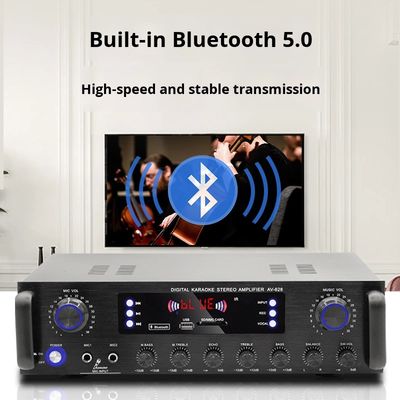 AV-628 Professional 2.1 Canale 600W Home Coaxial Subwoofer Amplificatore Modello ad alta potenza BT Ricevitore a fibra ottica Transfrontaliero