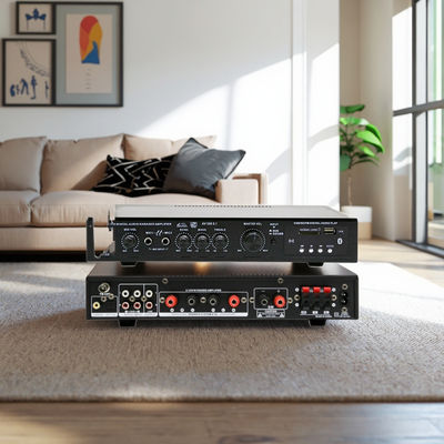 Amplificatore di potenza HIFI 5.1CH 120W*2+25W*3 con ingresso ottico coassiale, BT 5.0, Super Bass, per Home Theater, Karaoke, Feste