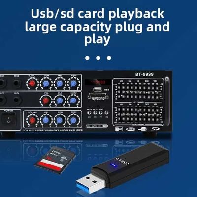 300W 2.0 Channel Mini Audio Car Amplifier Home Theatre System HiFi Stereo Subwoofer Controllo indipendente Amplificatore ricevitore