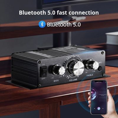 BT-888 Mini amplificatore domestico 12V 20W+20W BT Wireless Small Metal Hot-Selling per il commercio estero Transfrontaliero