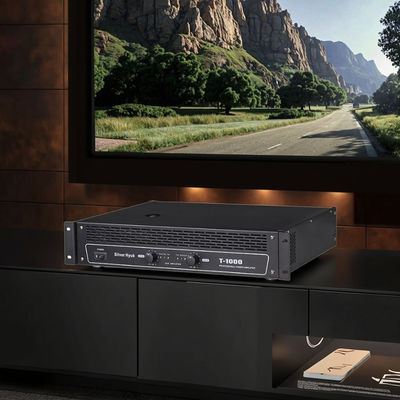 T-1200 T-1000 T-800 T-600 Amplificatore AV professionale KTV ad alta potenza commerciale 2*600W, amplificatore di potenza a stadio finale in metallo puro