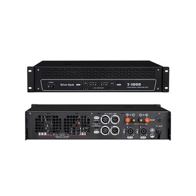 T-1200 T-1000 T-800 T-600 Amplificatore AV professionale KTV ad alta potenza commerciale 2*600W, amplificatore di potenza a stadio finale in metallo puro