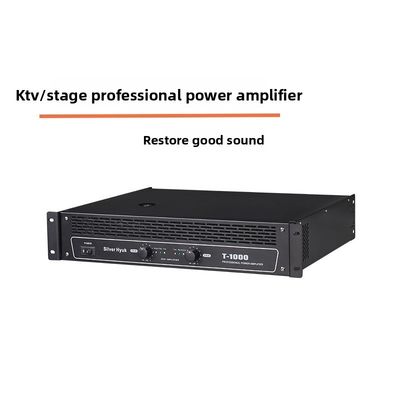 T-1200 T-1000 T-800 T-600 Amplificatore AV professionale KTV ad alta potenza commerciale 2*600W, amplificatore di potenza a stadio finale in metallo puro