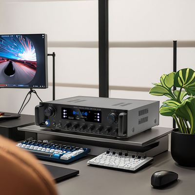 AV-628 Amplificatore professionale per subwoofer coassiale Home 5.1 canali da 600W, modello ad alta potenza, ricevitore Bluetooth e fibra ottica, per esportazione