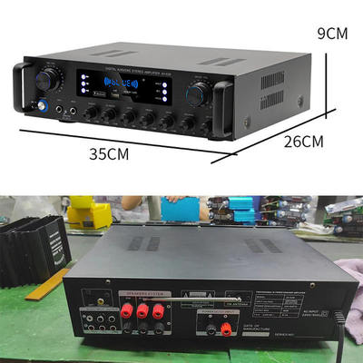 AV-628 Amplificatore professionale per subwoofer coassiale Home 5.1 canali da 600W, modello ad alta potenza, ricevitore Bluetooth e fibra ottica, per esportazione