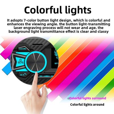 Creatall Lettore MP3 per Auto Universale Schermo Grande Vivavoce Radio AM USB Connessione Trasmettitore FM Amplificatore Qualità del Suono Senza Perdita