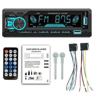 Creatall Lettore MP3 per Auto Universale Schermo Grande Vivavoce Radio AM USB Connessione Trasmettitore FM Amplificatore Qualità del Suono Senza Perdita
