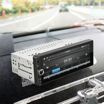 Single Din 6.86 Inch CarPlay/Android Auto Car Radio con Touch Screen LCD Connessione USB Posizionamento Dashboard