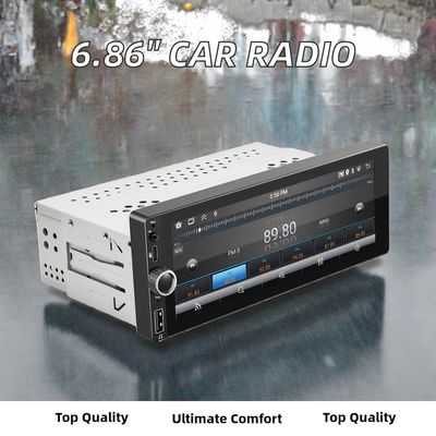 Single Din 6.86 Inch CarPlay/Android Auto Car Radio con Touch Screen LCD Connessione USB Posizionamento Dashboard