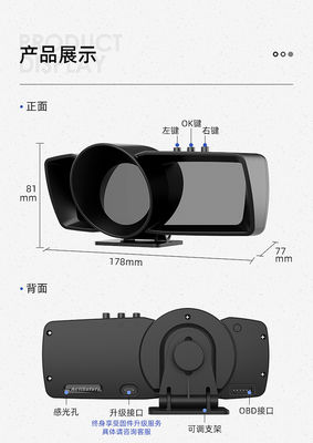 Indicatore di velocità GPS OBD2 2023 con Head-Up Display (HUD) e interfaccia multipla per elettronica automobilistica