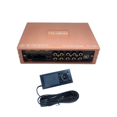 Amplificatore per auto 4*50W Classe AB, 4 canali DSP, crossover, amplificatore per subwoofer, alimentazione automatica (senza pannello di controllo)