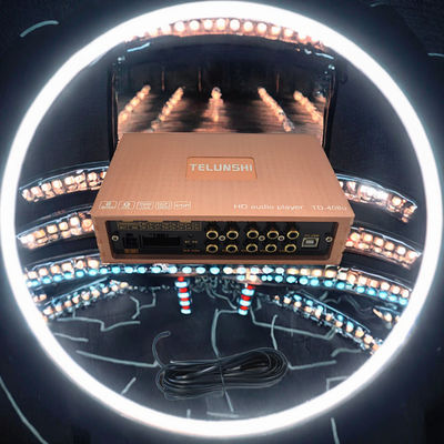 Amplificatore per auto 4*50W Classe AB, 4 canali DSP, crossover, amplificatore per subwoofer, alimentazione automatica (senza pannello di controllo)