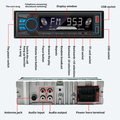 820S Modello Corto Luce Blu per Lettore MP3 per Auto Wireless BT Nuovo Host Radio Impugnatura Telefonica Vivavoce Musica Senza Perdita per Cross-Border