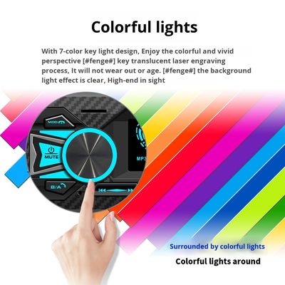 Creatall Cross-Border New Car MP3 Player Card Slot U Disk Car Radio Central Control per Bluetooth Amplificatore di suono senza perdite