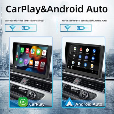 Creatall 9-Inch Portable Car MP5 Player HD Reversing Image per Bluetooth Wireless Carplay Placement Dashboard Connessione USB