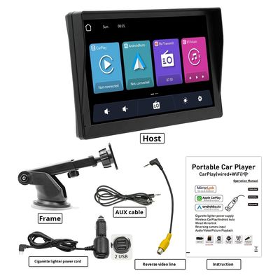 Creatall 9-Inch Portable Car MP5 Player HD Reversing Image per Bluetooth Wireless Carplay Placement Dashboard Connessione USB