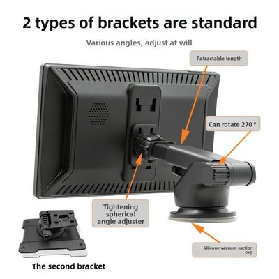 Creatall Lettore MP5 Portatile ad Alta Definizione da 9 Pollici Display a Schermo Grande CarPlay Cablato/Wireless per Bluetooth Cruscotto 1 Anno