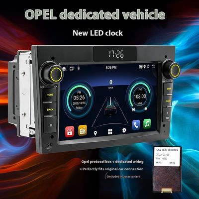 Creatall Sistema di navigazione GPS per auto Android con schermo HD da 7 pollici compatibile con Opel Smart per cruscotto CarPlay wireless BT USB
