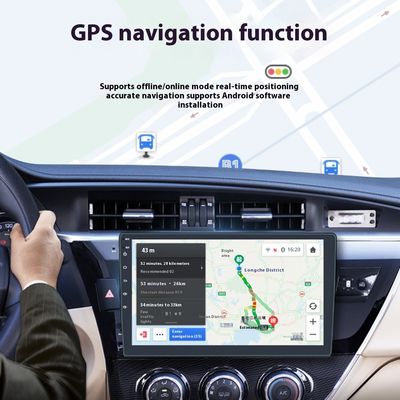 Creatall Lettore GPS di navigazione per cruscotto universale da 9 pollici Android All-in-One Wireless CarPlay con ADS per uso automobilistico