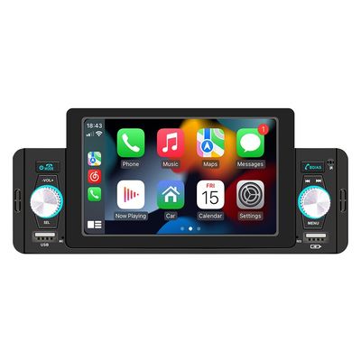 Creatall Lettore MP5 per auto da 5 pollici per telecamera di retromarcia Bluetooth CarPlay cablato/wireless Supporta formati audio WAV MP3 APE USB