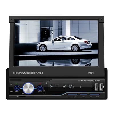 Creatall 7-Inch Telescopic All-in-One CarPlay Radio con slot per carte MP4 MP5 per BT Wireless Hands-free Player
