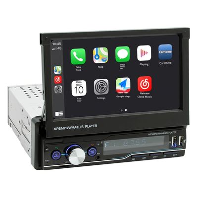 Creatall 7-Inch Telescopic All-in-One CarPlay Radio con slot per carte MP4 MP5 per BT Wireless Hands-free Player