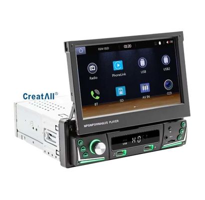 Creatall schermo retrattile da 7 pollici wireless all-in-one CarPlay Smart per Bluetooth Reverse Camera MP5 player in auto