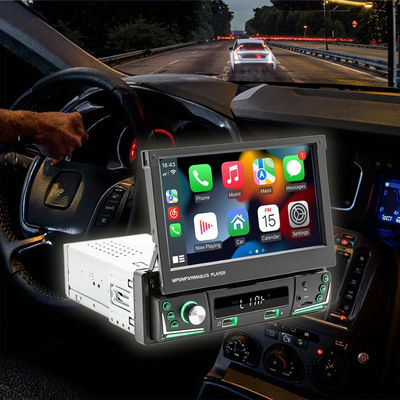 Creatall schermo retrattile da 7 pollici wireless all-in-one CarPlay Smart per Bluetooth Reverse Camera MP5 player in auto