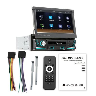 Creatall schermo retrattile da 7 pollici wireless all-in-one CarPlay Smart per Bluetooth Reverse Camera MP5 player in auto
