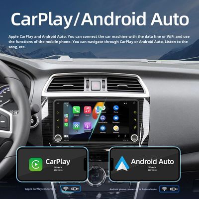 Creatall Navigatore GPS per auto Android da 7 pollici, cruscotto centrale All-In-One per auto con DVD, Wireless BT CarPlay, esclusivo per Touch