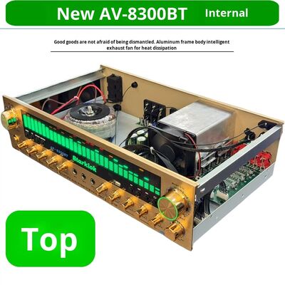 2000W 6 (5.1) Amplificatore di canale per la casa con costruzione in lega di alluminio metallico di plastica