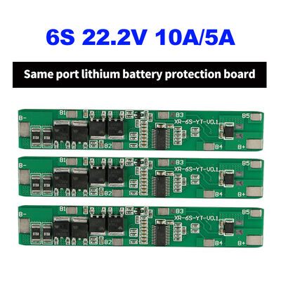 22.2V 6S 5A 10A BMS Lithium Battery Protection Board 18650 PCB & PCBA Base Material