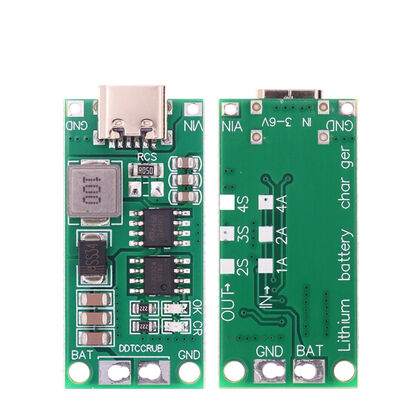 Multi-Cell Type-C 8.4V 12.6V 16.8V Step-Up Boost LiPo Polymer Li-Ion Charger for 7.4V 11.1V 14.8V 18650 Lithium Power Supplies